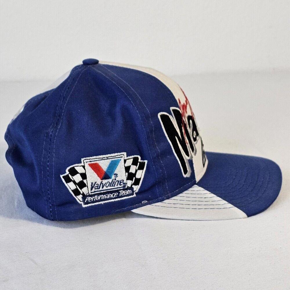 VINTAGE AJD MARK MARTIN #6 VALVOLINE ROUSH RACING CAR NASCAR SIGNATURE HAT - Picture 4 of 7